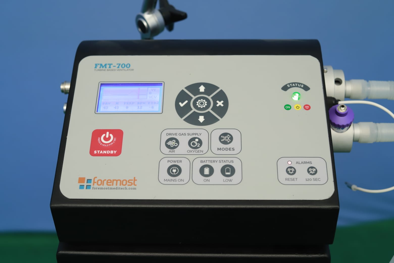 Icu ventilator and anesthesia workstation 