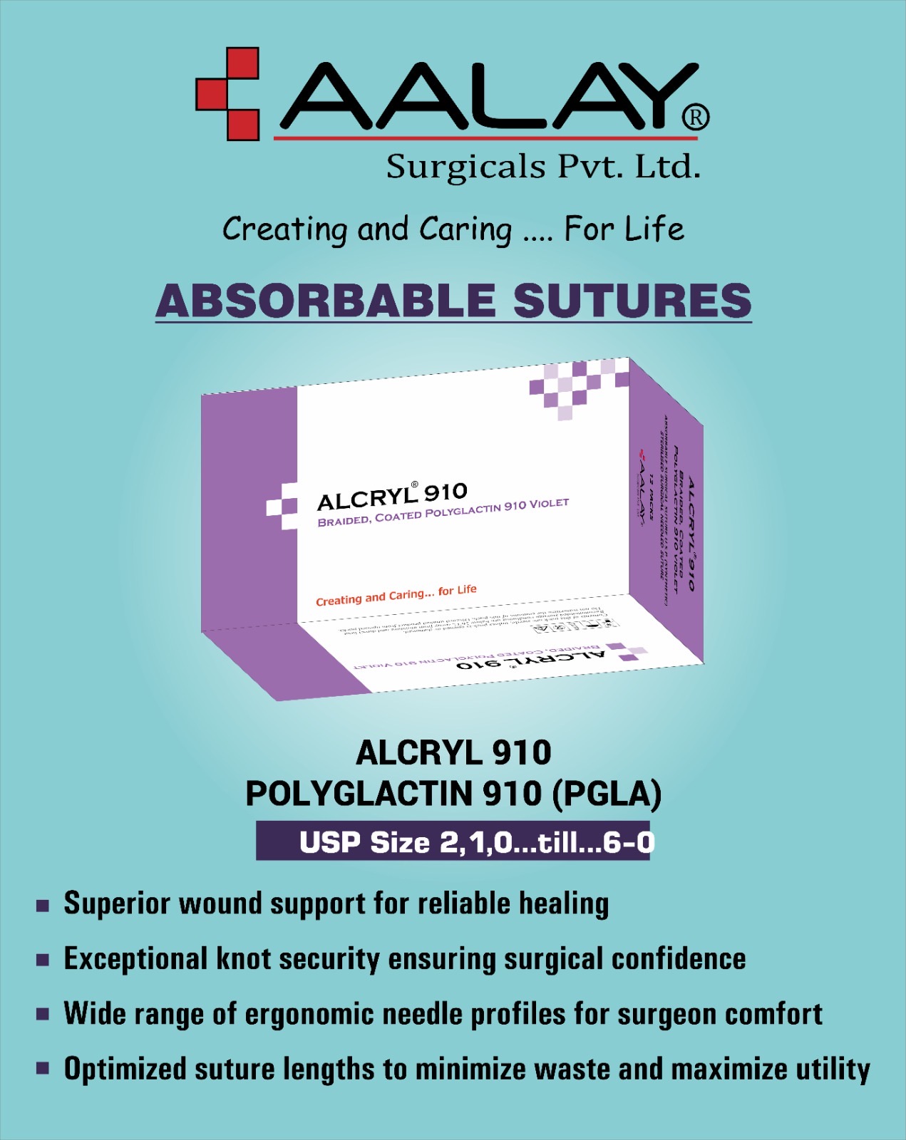 Surgical Sutures, Hernia Mesh, Fiber Wire, Skin Stapler 