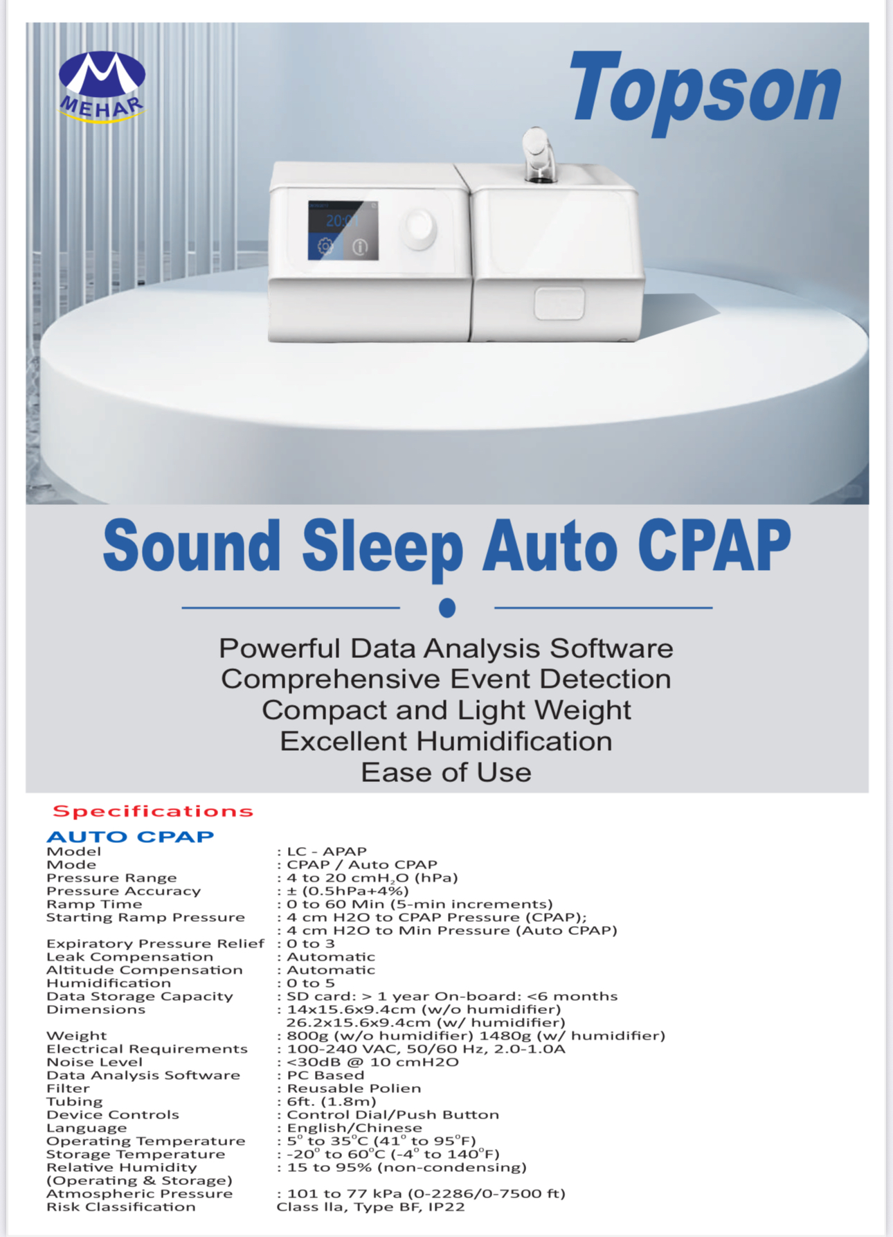 BPAP , CPAP , SYRINGE PUMP , DVT PUMPS , PATIENT MONITOR , FETAL DOPPLERS , BLOOD LANCETS 